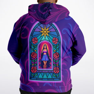 Psychedelic Lady Guadalupe big and tall Hoodie - DopeDesignClothing