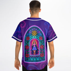Psychedelic Lady Guadalupe Rave Jersey - DopeDesignClothing