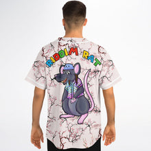 Load image into Gallery viewer, Riddim Rat Sakura Cherry Blossom Rave Base Ball Jersey - DopeDesignClothing