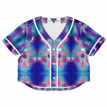 Load image into Gallery viewer, Vaporwave dreams cropped top Jersey - DopeDesignClothing