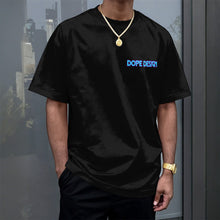 Load image into Gallery viewer, Vaporwave Koi Fih Black Drop Shoulder Tee