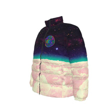 Load image into Gallery viewer, Vaporwave Skies Duck Down Puffer Jacket