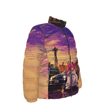 Load image into Gallery viewer, All-Over Print Unisex Stand collar slim down jacket - DopeDesignClothing
