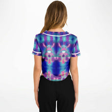 Load image into Gallery viewer, Vaporwave dreams cropped top Jersey - DopeDesignClothing
