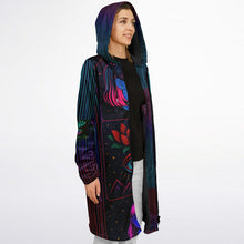 Load image into Gallery viewer, Neon Ethereal Girl Zipper Cloak - DopeDesignClothing