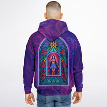 Load image into Gallery viewer, Psychedelic Lady Guadalupe Oversized Hoodie - DopeDesignClothing