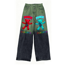 Load image into Gallery viewer, Pookie Bear Loose Wide Unisex Jeans - DopeDesignClothing