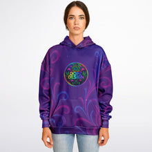 Load image into Gallery viewer, Psychedelic Lady Guadalupe Oversized Hoodie - DopeDesignClothing