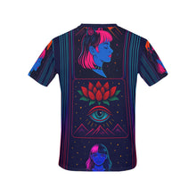 Load image into Gallery viewer, Neon Ethereal Girl T-shirt - DopeDesignClothing
