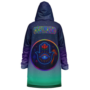 Ethereally Stained Glass Zipper Cloak - DopeDesignClothing