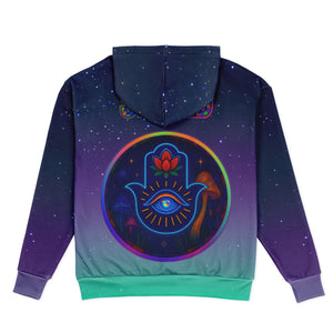 Ethereally Stained Glass Heavyweight Oversized Hoodie - DopeDesignClothing