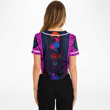 Load image into Gallery viewer, Neon Etherial Girl Cropped Rave Jersey - DopeDesignClothing