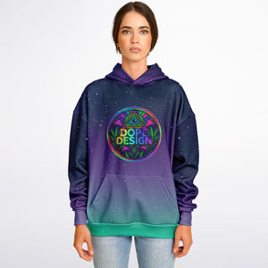 Ethereally Stained Glass Heavyweight Oversized Hoodie - DopeDesignClothing