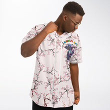Load image into Gallery viewer, Riddim Rat Sakura Cherry Blossom Rave Base Ball Jersey - DopeDesignClothing