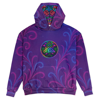 Psychedelic Lady Guadalupe Oversized Hoodie - DopeDesignClothing