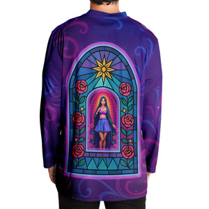 Psychedelic Lady Guadalupe Light Hockey Jersey - DopeDesignClothing