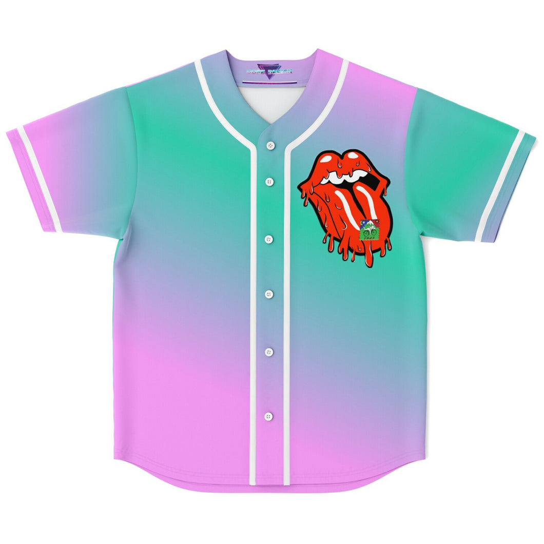 Psychedelic Kiss Baseball Jersey - DopeDesignClothing