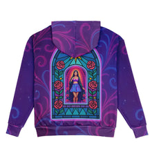 Load image into Gallery viewer, Psychedelic Lady Guadalupe Oversized Hoodie - DopeDesignClothing