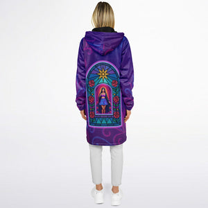 Psychedelic Lady Guadalupe Zipper Cloak - DopeDesignClothing