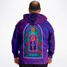 Load image into Gallery viewer, Psychedelic Lady Guadalupe big and tall Hoodie - DopeDesignClothing