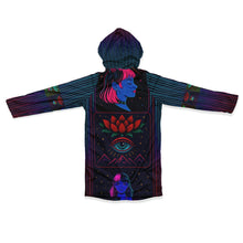 Load image into Gallery viewer, Neon Ethereal Girl Zipper Cloak - DopeDesignClothing
