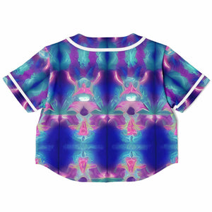 Vaporwave dreams cropped top Jersey - DopeDesignClothing