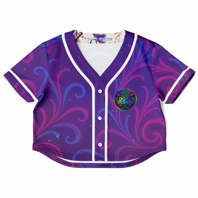 Psychedelic Lady Guadalupe Ladies Cropped Rave Jersey - DopeDesignClothing