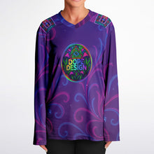 Load image into Gallery viewer, Psychedelic Lady Guadalupe Light Hockey Jersey - DopeDesignClothing