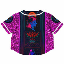 Load image into Gallery viewer, Neon Etherial Girl Cropped Rave Jersey - DopeDesignClothing