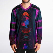 Load image into Gallery viewer, Glitter Ethereal Girl Light Hockey Jersey - DopeDesignClothing