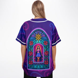 Psychedelic Lady Guadalupe Rave Jersey - DopeDesignClothing