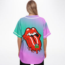 Load image into Gallery viewer, Psychedelic Kiss Baseball Jersey - DopeDesignClothing