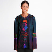 Load image into Gallery viewer, Neon Ethereal girl Hockey Jersey - DopeDesignClothing