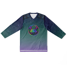 Load image into Gallery viewer, Ethereally Stained Glass Light Hockey Jersey - DopeDesignClothing