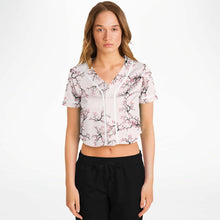 Load image into Gallery viewer, Cropped Baseball Jersey - AOP - DopeDesignClothing