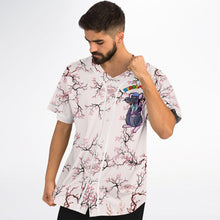 Load image into Gallery viewer, Riddim Rat Sakura Cherry Blossom Rave Base Ball Jersey - DopeDesignClothing