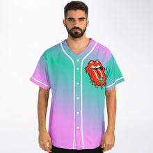 Load image into Gallery viewer, Psychedelic Kiss Baseball Jersey - DopeDesignClothing