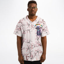 Load image into Gallery viewer, Riddim Rat Sakura Cherry Blossom Rave Base Ball Jersey - DopeDesignClothing