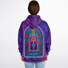 Load image into Gallery viewer, Psychedelic Lady Guadalupe Oversized Hoodie - DopeDesignClothing