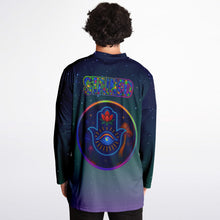 Load image into Gallery viewer, Ethereally Stained Glass Light Hockey Jersey - DopeDesignClothing