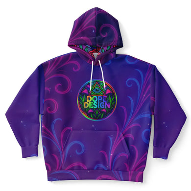 Psychedelic Lady Guadalupe big and tall Hoodie - DopeDesignClothing
