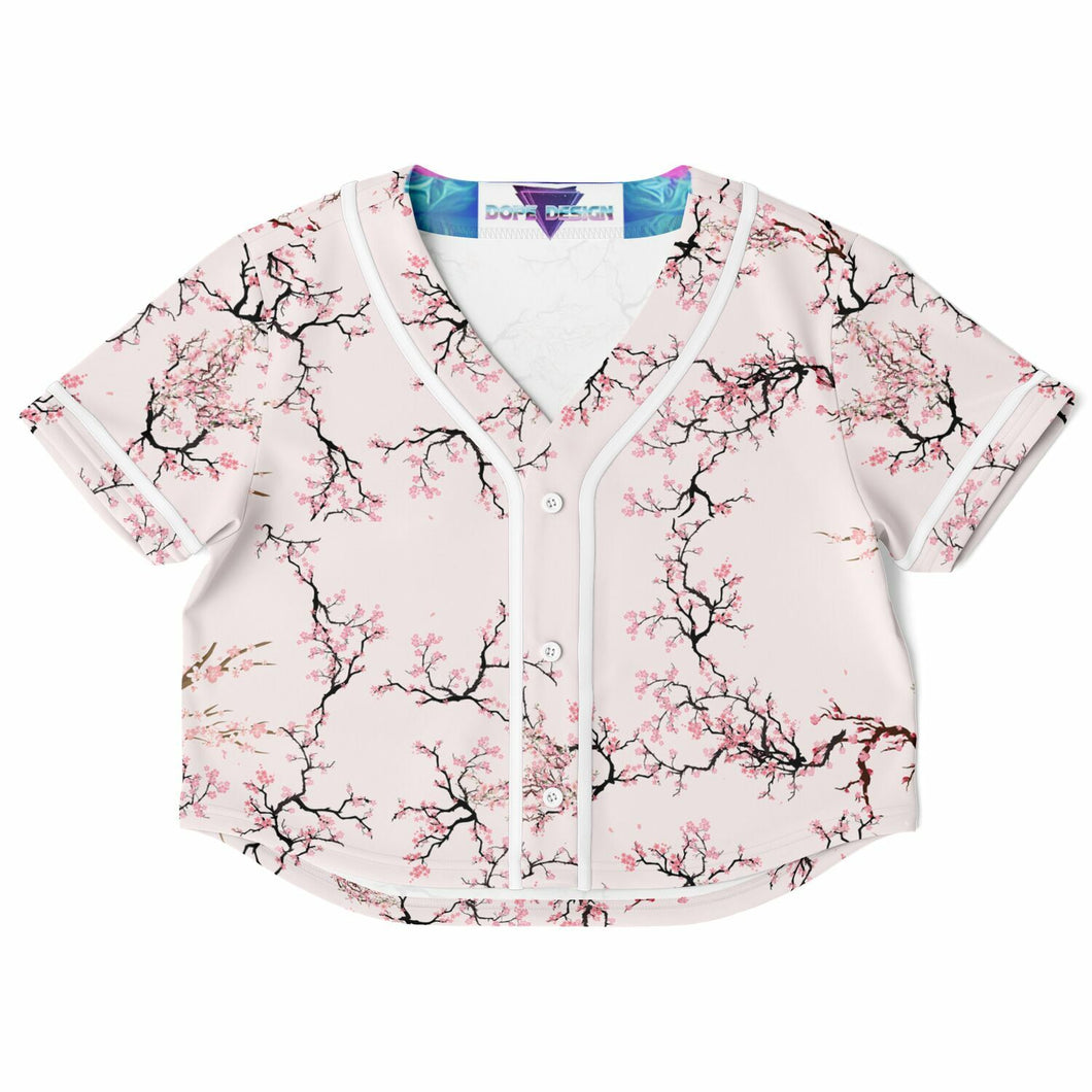 Cropped Baseball Jersey - AOP - DopeDesignClothing
