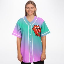 Load image into Gallery viewer, Psychedelic Kiss Baseball Jersey - DopeDesignClothing