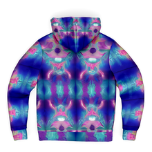 Load image into Gallery viewer, Vaporwave Dreams Microfleece Zip Up Hoodie - DopeDesignClothing
