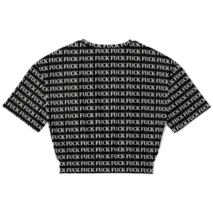 Fword Crop Top short sleeve sweatshirt - DopeDesignClothing