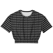 Load image into Gallery viewer, Fword Crop Top short sleeve sweatshirt - DopeDesignClothing
