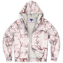 Load image into Gallery viewer, Sakura Cherry Blossom Microfleece Jacket - DopeDesignClothing