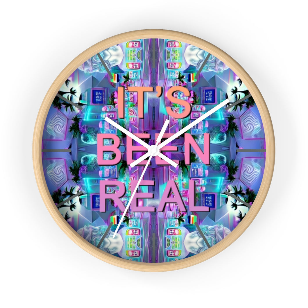 It's Been Real Wall Clock - DopeDesignClothing