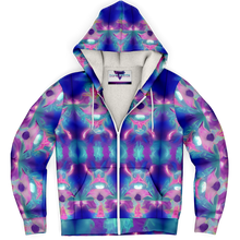 Load image into Gallery viewer, Vaporwave Dreams Microfleece Zip Up Hoodie - DopeDesignClothing