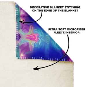 Vaporwave Dreams Microfleece Blanket - DopeDesignClothing